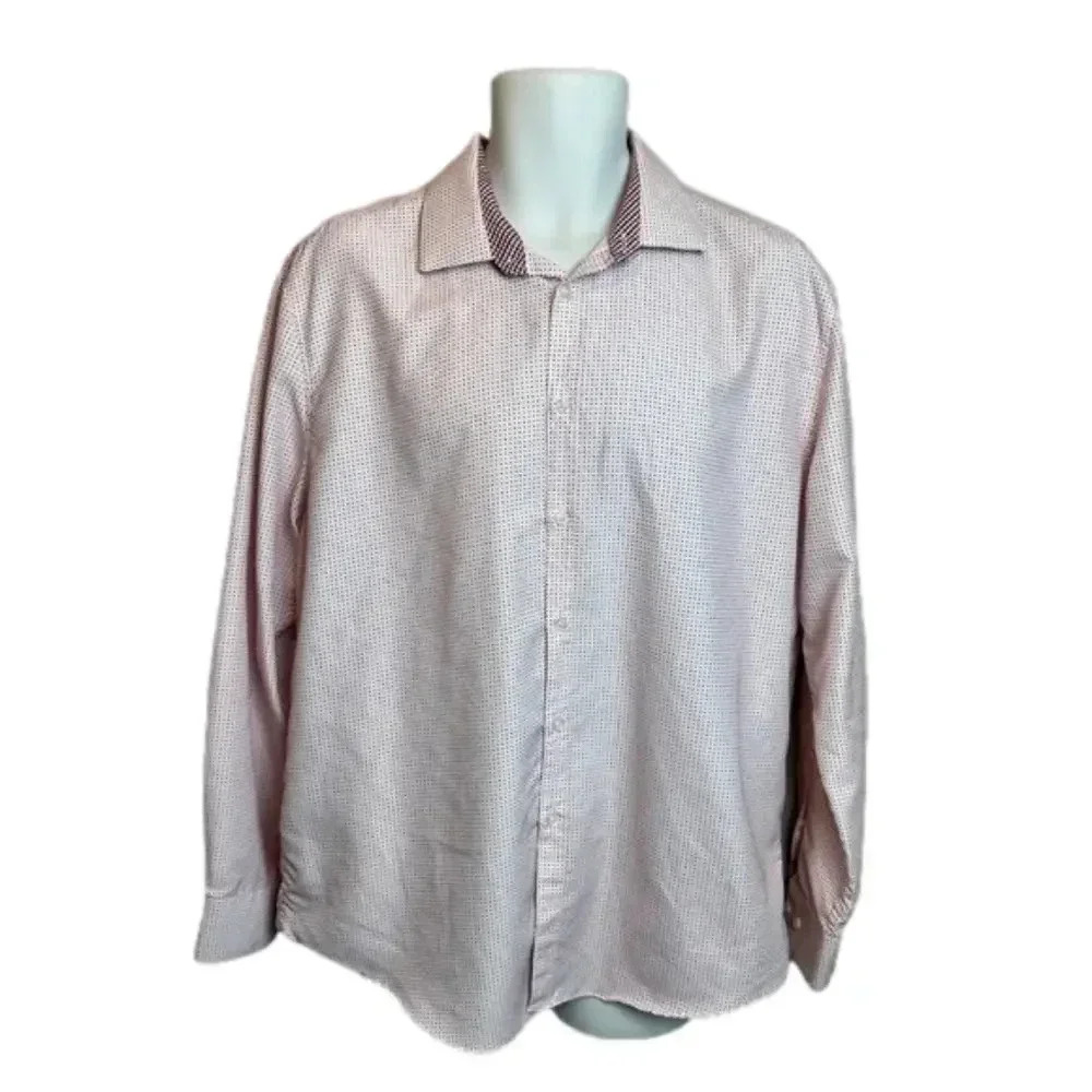 CALABRUM London Mens Button Down‎ Dress Shirt.